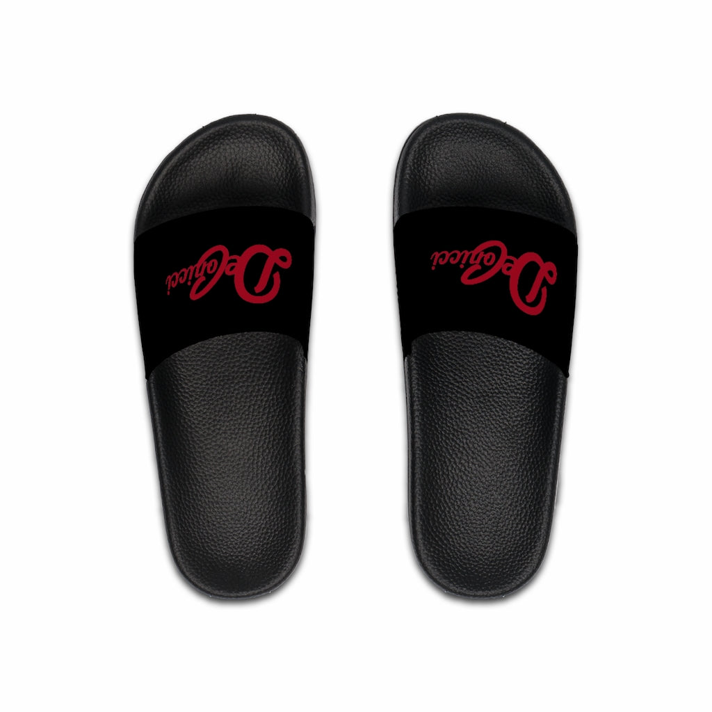 Red/black Men's Slide Sandals