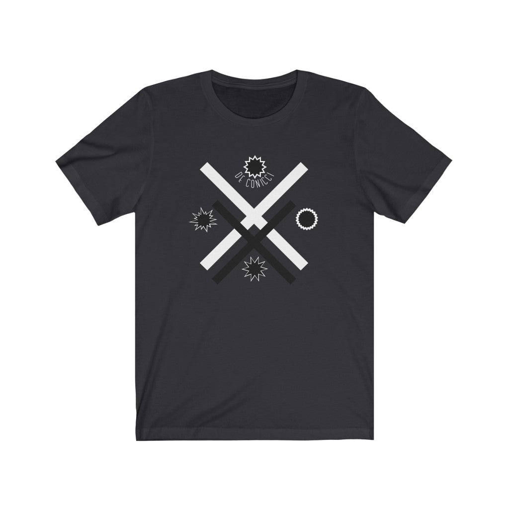 Unisex Jersey Short Sleeve Tee With De Conicci Authentic Logo.