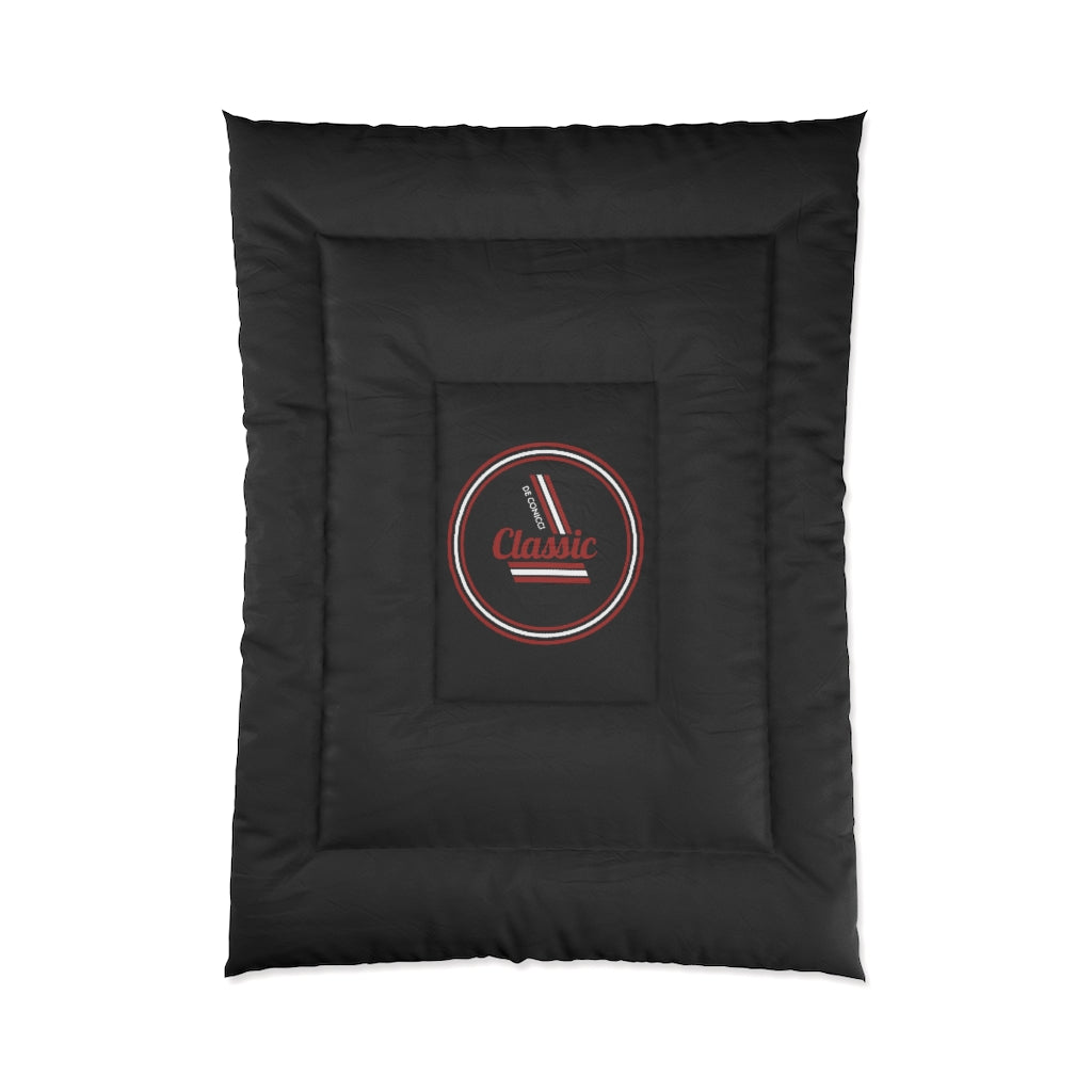 Comforter with classic logo