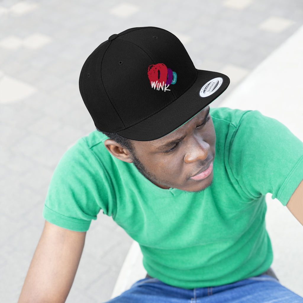 Wink Flat Bill Hat