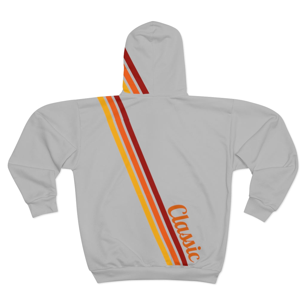 Classic Zip Hoodie. Gray