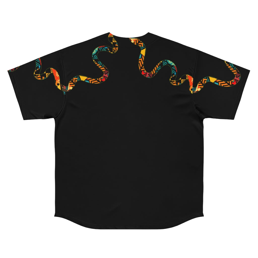 Wrap around Men's Baseball Jersey black