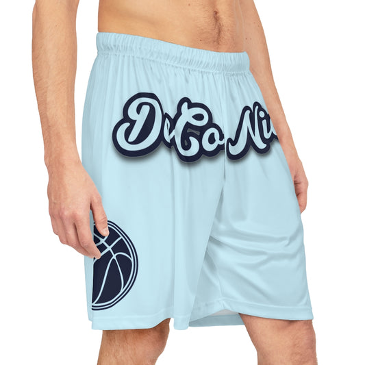 Navy Baby Blue Basketball Shorts