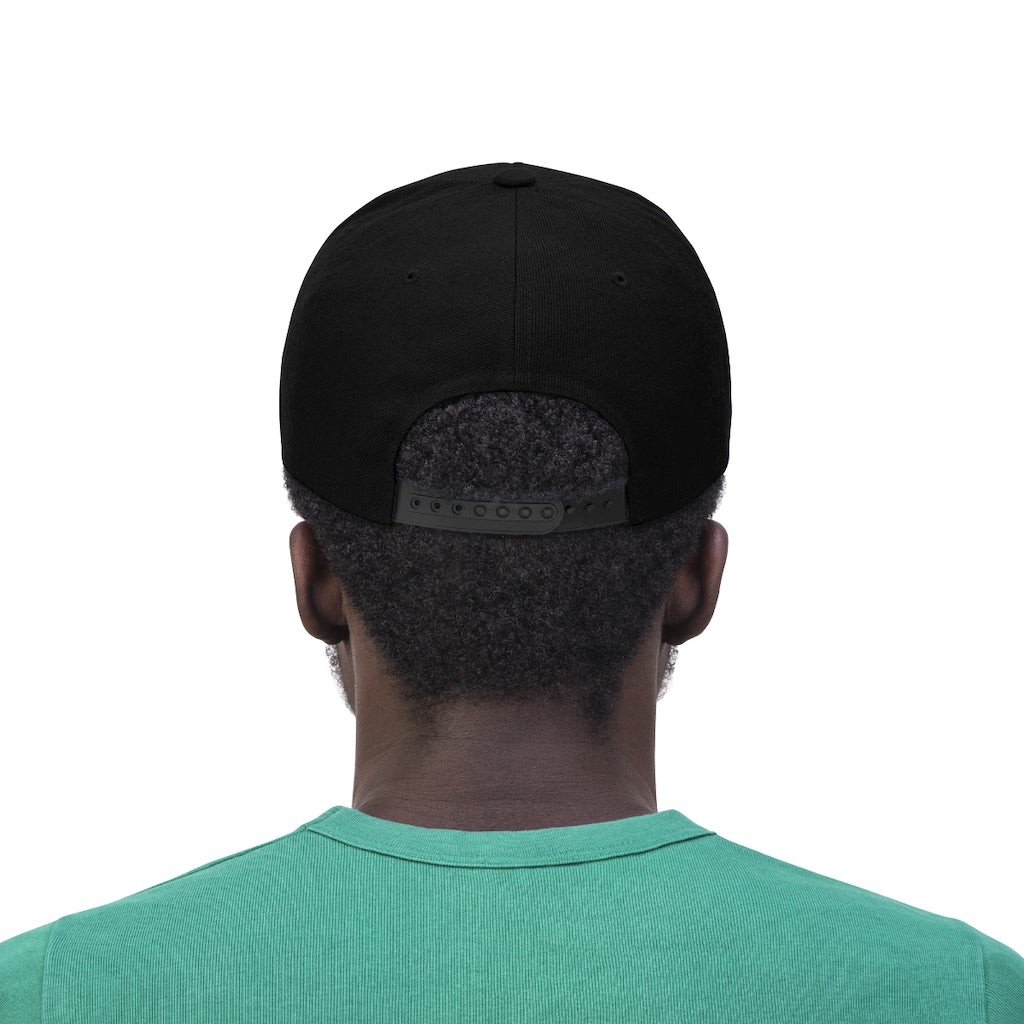 Black De Conicci Unisex Flat Bill Hat