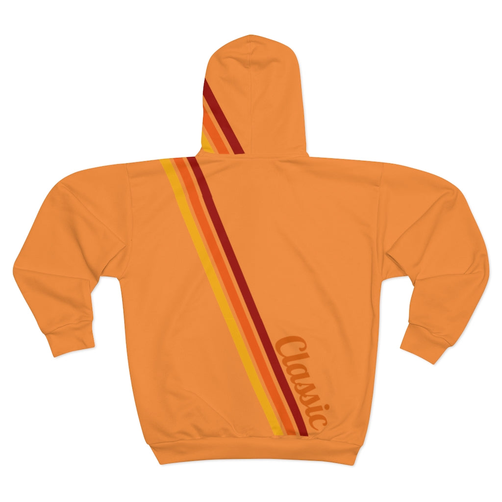 Classic Zip Hoodie. Orange
