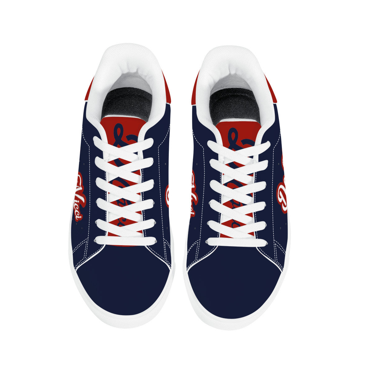Vinny red white navy