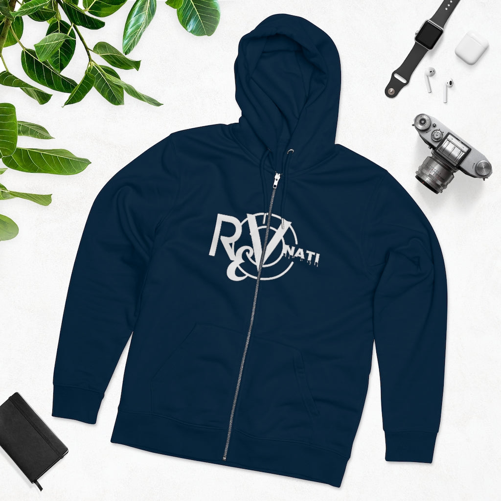 Revonati hoodie. Navy Blue/white
