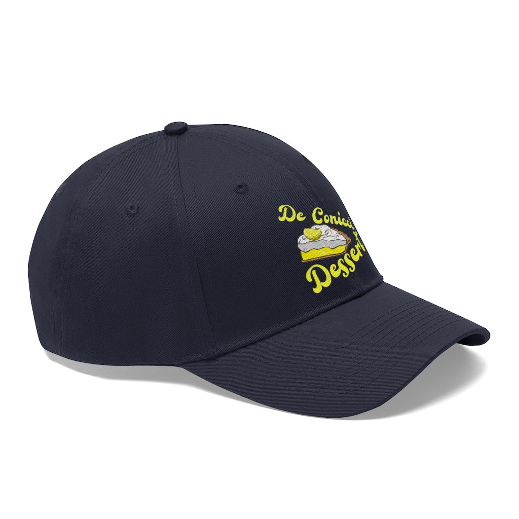 Lemon pie dessert cap white
