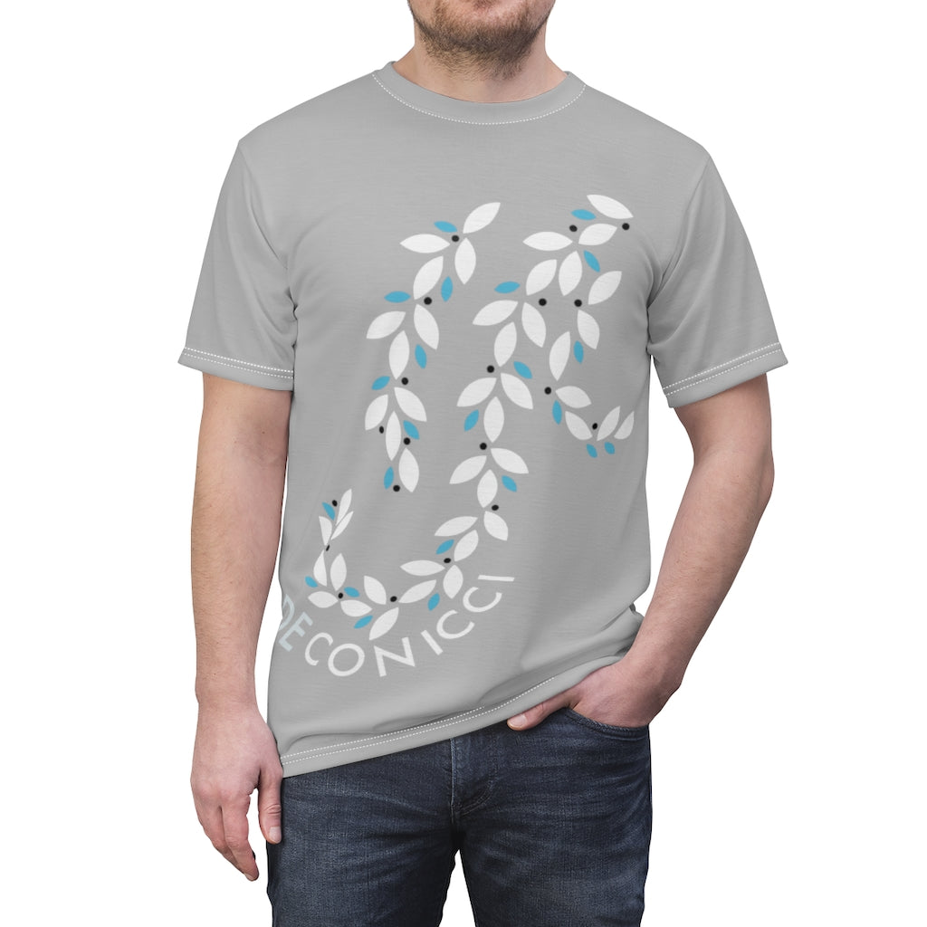De conicci Authentic rare shirt. Zip flower silver