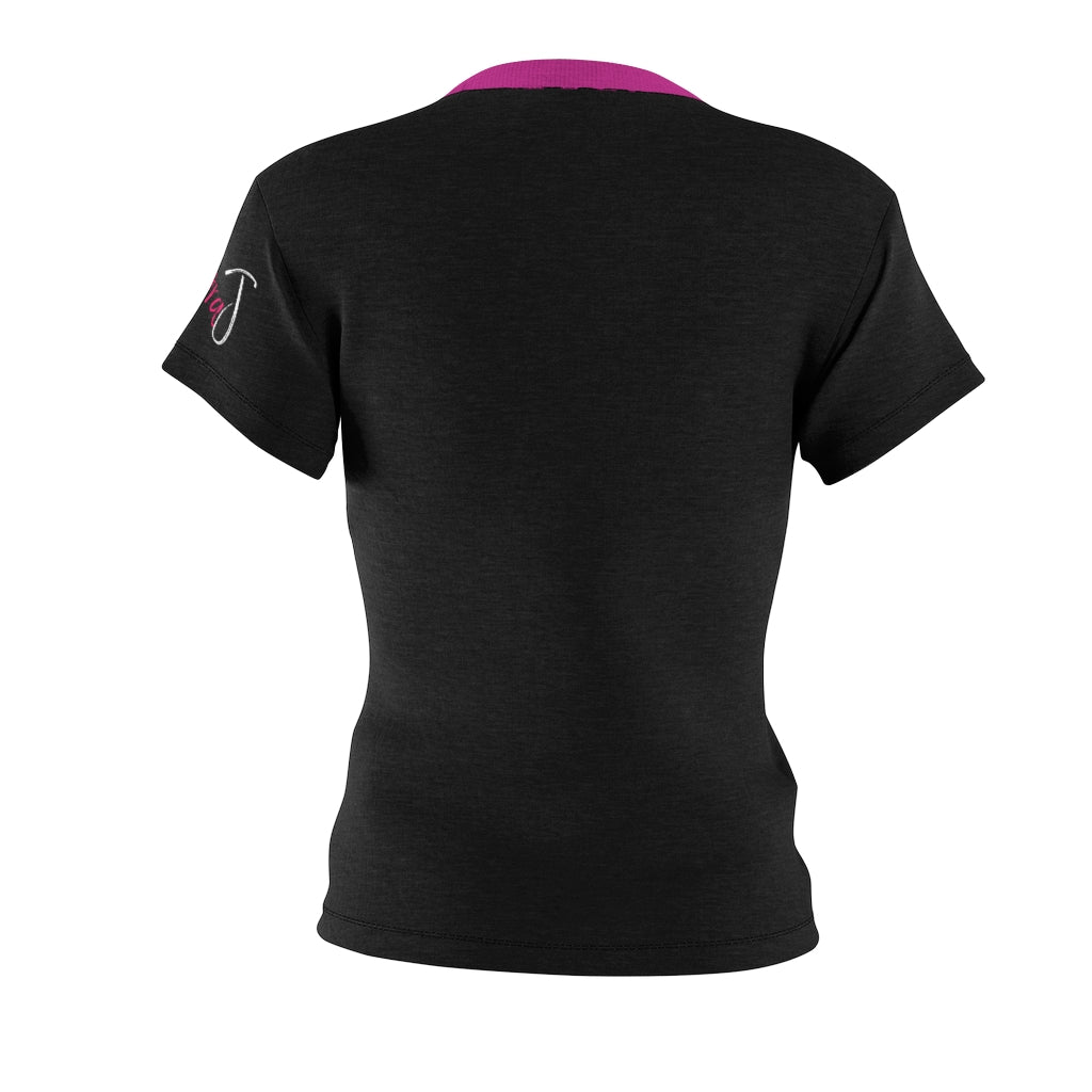 Kimora J black and hot pink short sleeve