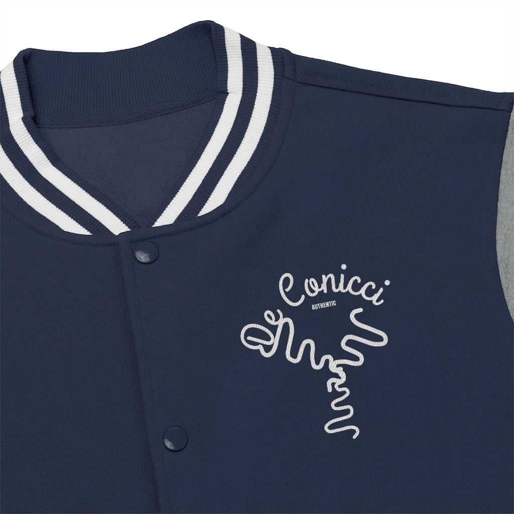 De Conicci Black Varsity Jacket