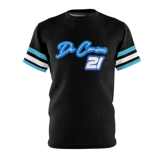 Jersey Shirt. Black and Blue.