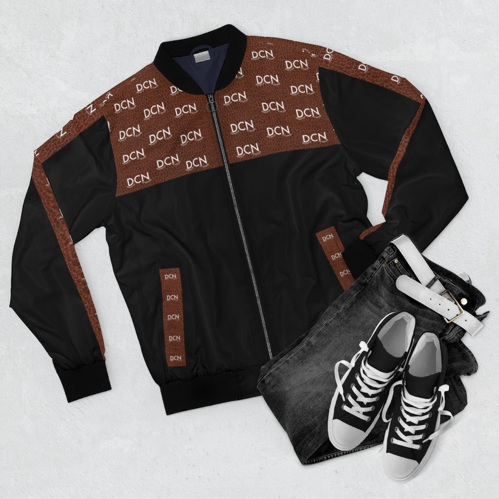 DCN Jacket Authentic Rawhide Style Print Brown and Black