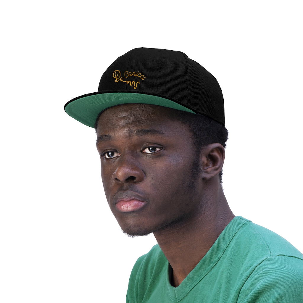 De Conicci Authentic Unisex Flat Bill Hat