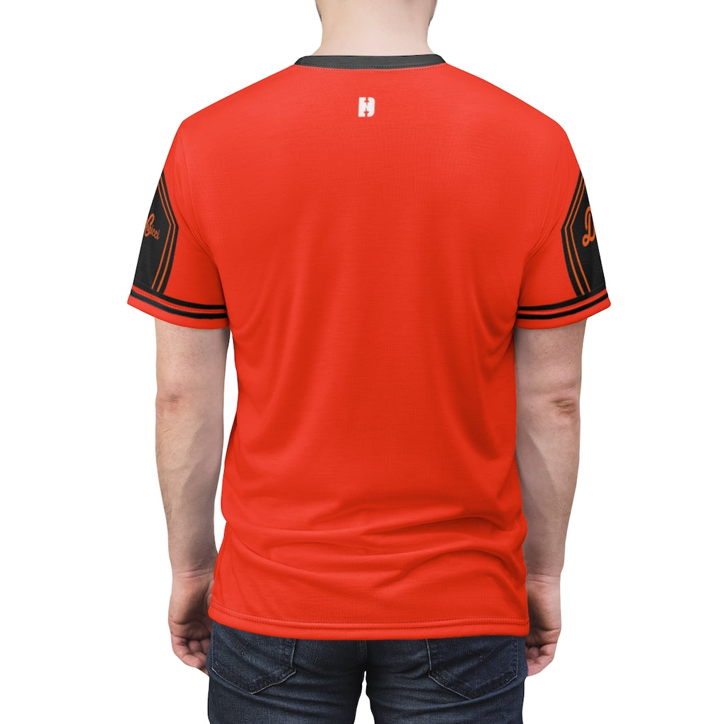 Basketball orange shoe short sleeve