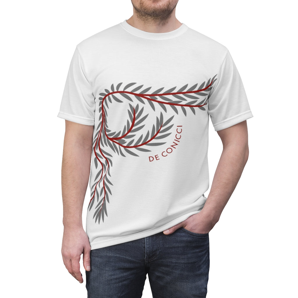 De conicci authentic rare collection stream vine shirt. White