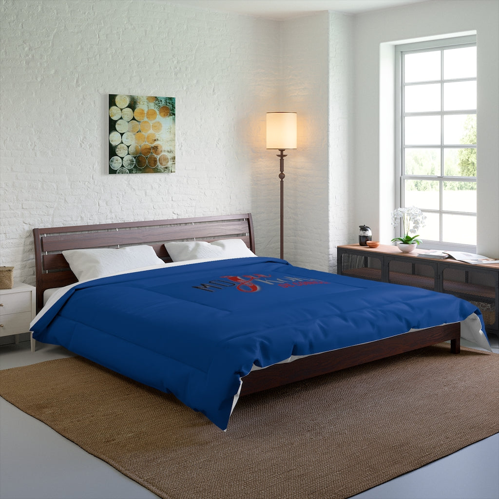 Comforter with Mojukoka one logo