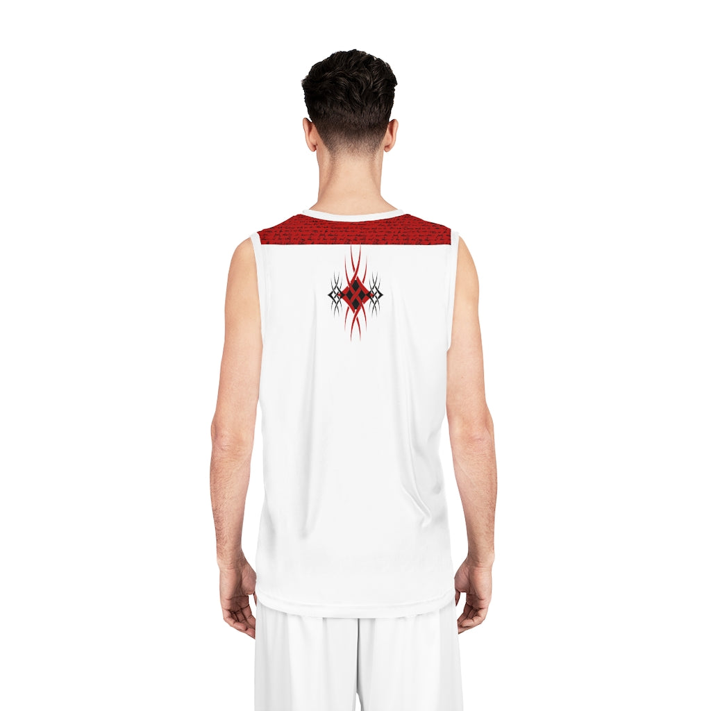 Tribal Basketball Jersey Red/Black/White
