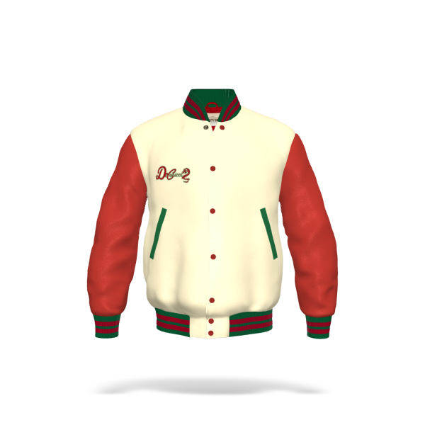 Xinnian New Year Genuine Leather Varsity
