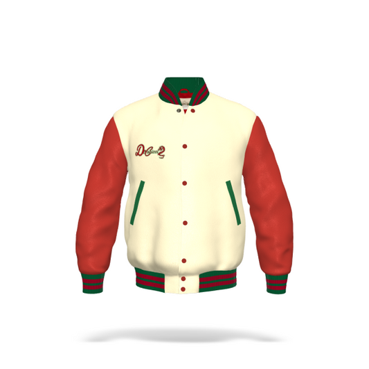 Xinnian New Year Genuine Leather Varsity