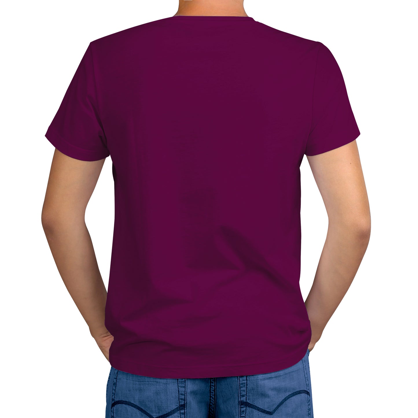 Wine and yellow short sleeve