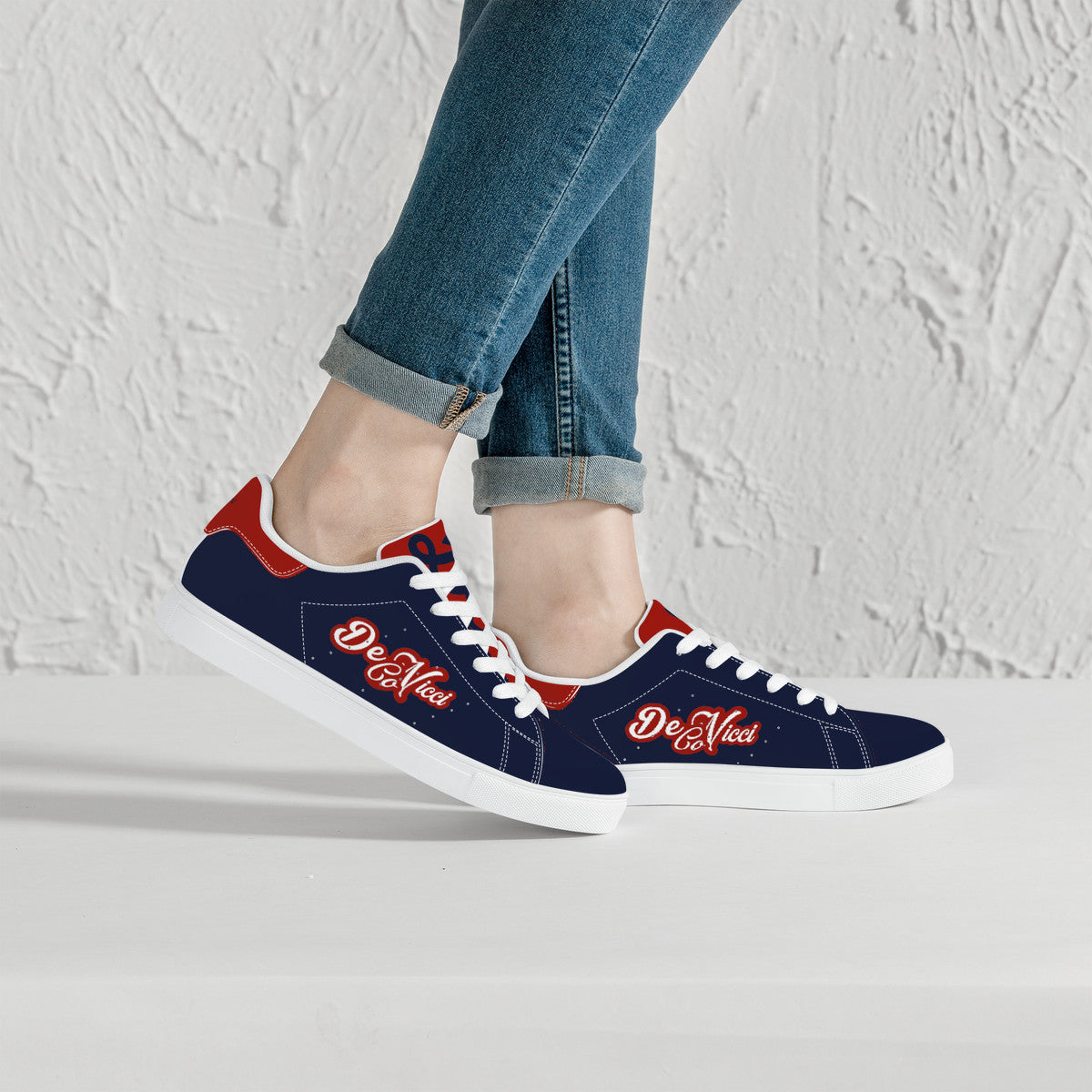 Vinny red white navy