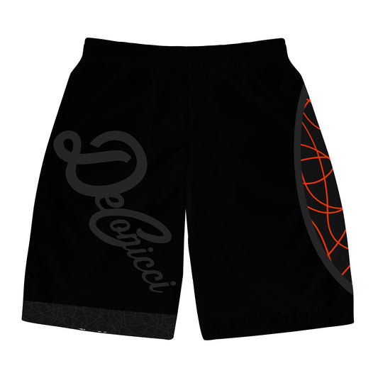 Black Orange Shorts