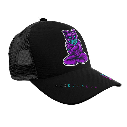 Kid Evil Eye Purple Cat Cap