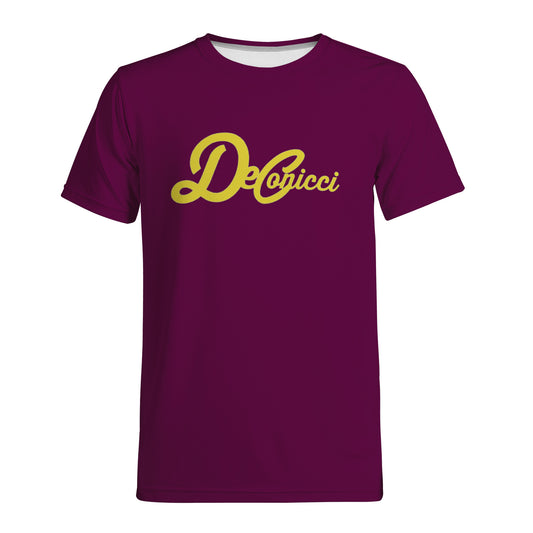 Wine and yellow short sleeve