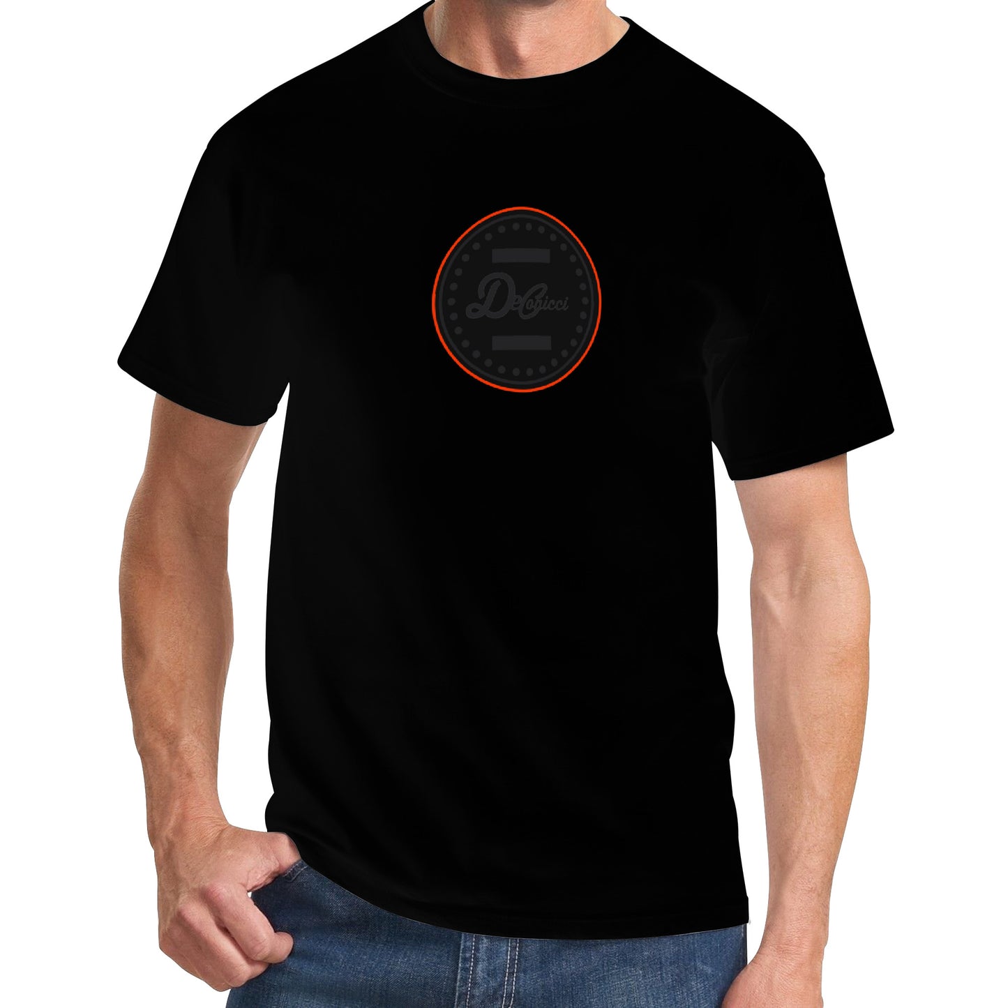 Black orange short sleeve