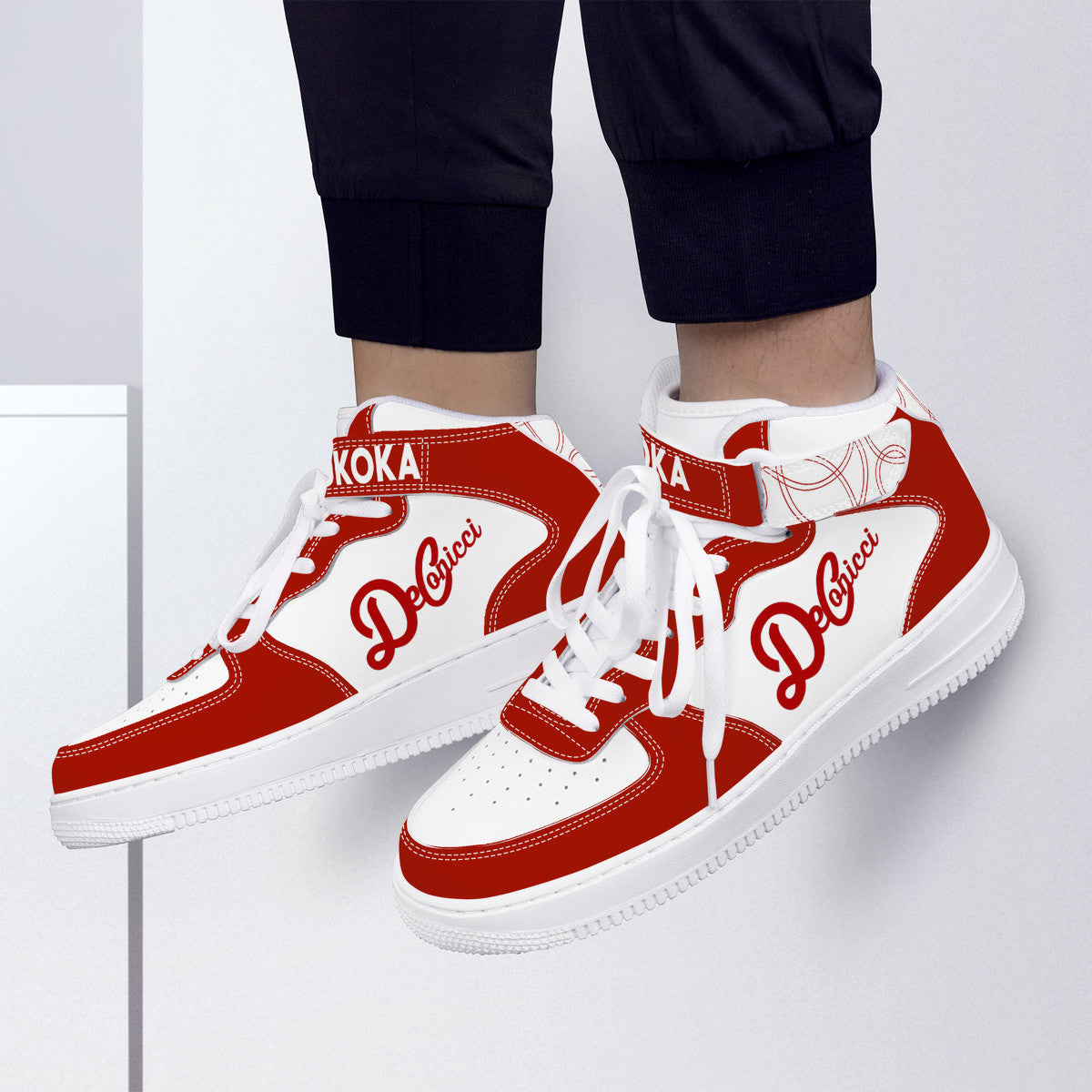 Mojukoka fire red and white