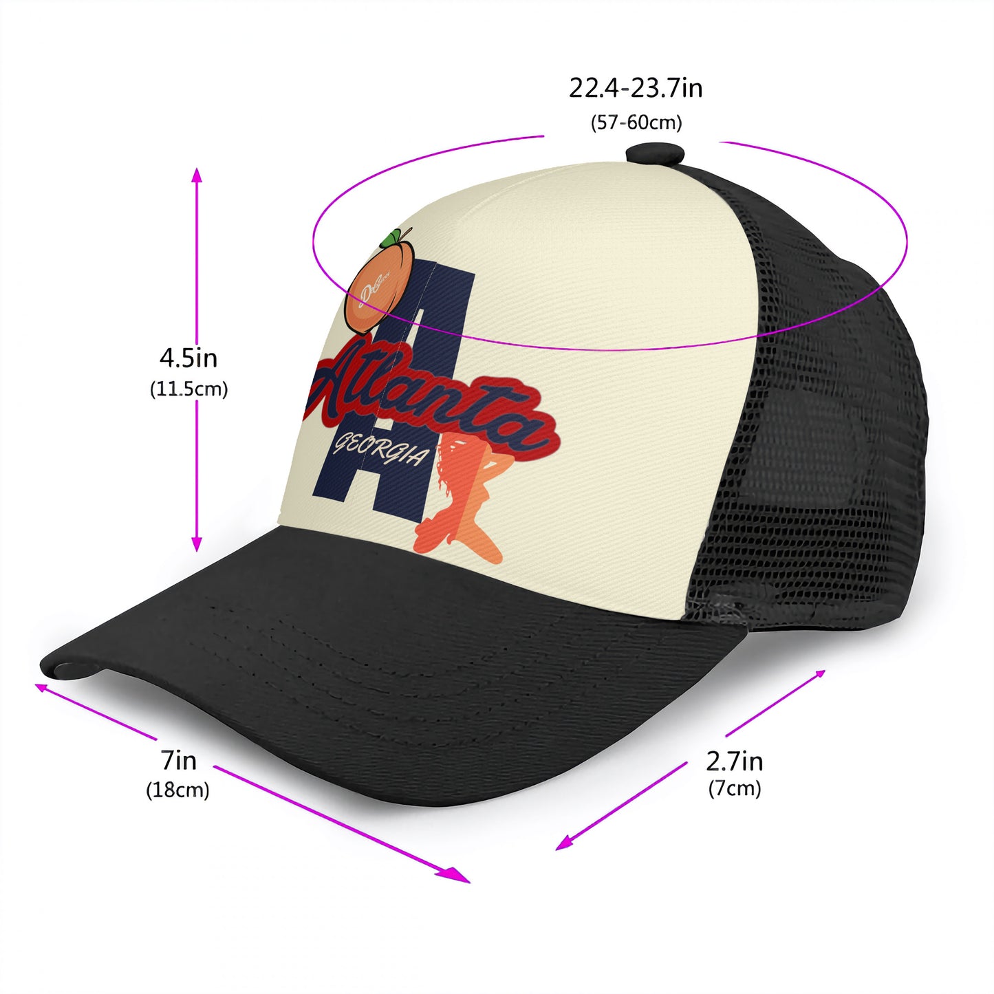 ATLANTA Mesh Baseball Cap