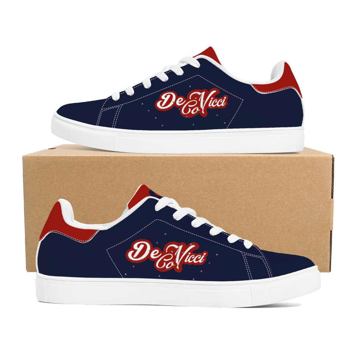 Vinny red white navy