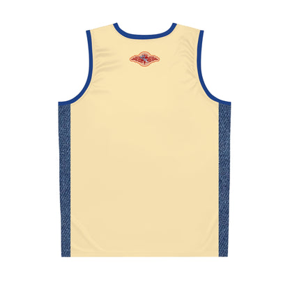 Broken Boltzz Denim Basketball Jersey