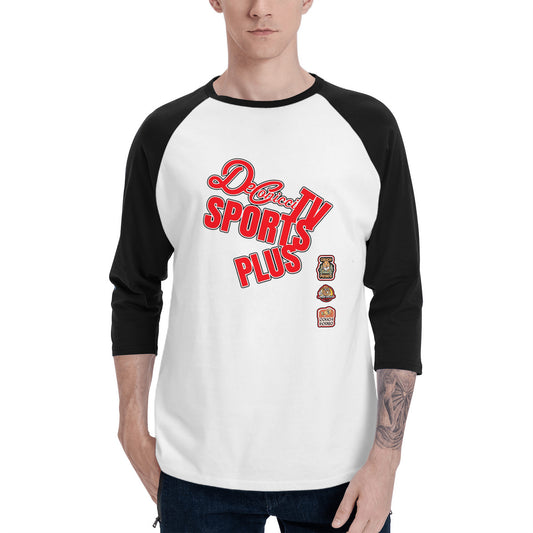 Deconicci Sports Plus Vintage 80s sports fan, couch potato, Lounge Around Long Sleeve.