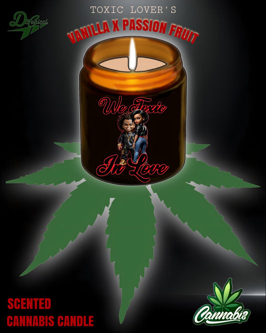 TOXIC LOVERS SCENTED CBD (Cannabidiol) CANDLE Wax (4oz, 9oz)