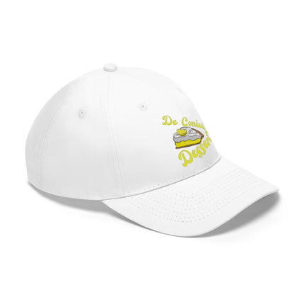 Lemon pie dessert cap white