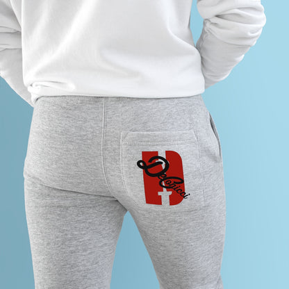 Authentic Joggers with double logos red and black