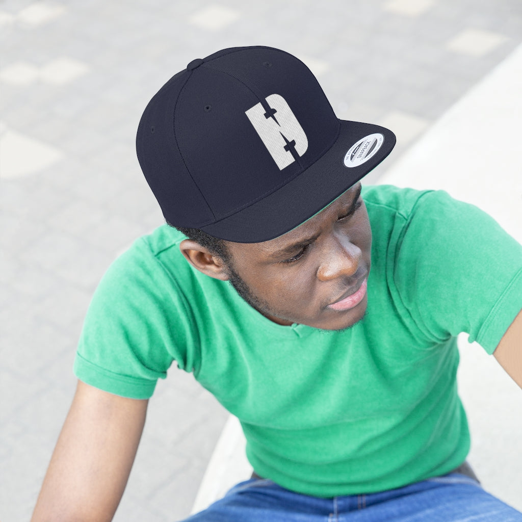 Navy blue cap with logo