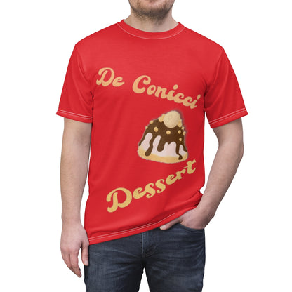 Chocolate banana dessert red