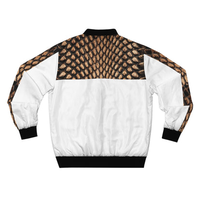 Designer Snake Skin Print Jacket White