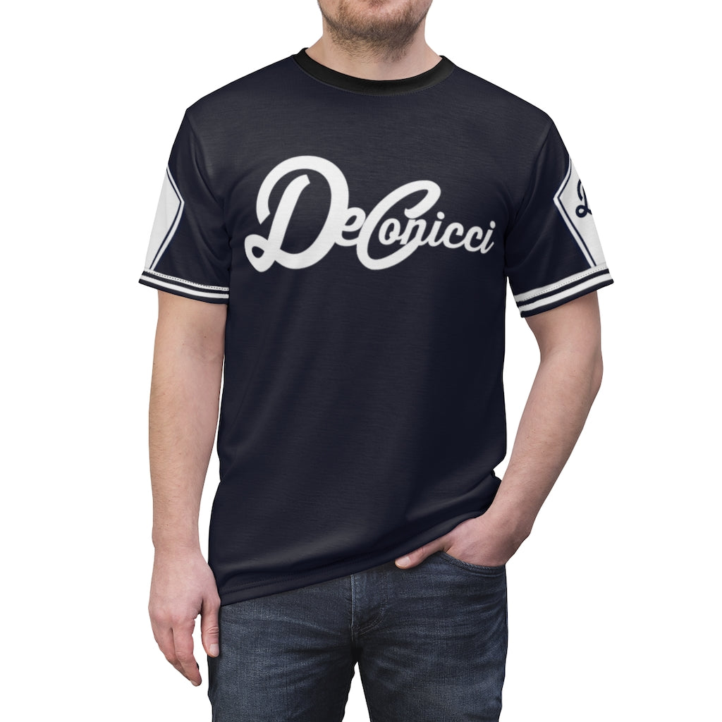 Navy blue short sleeve with logo