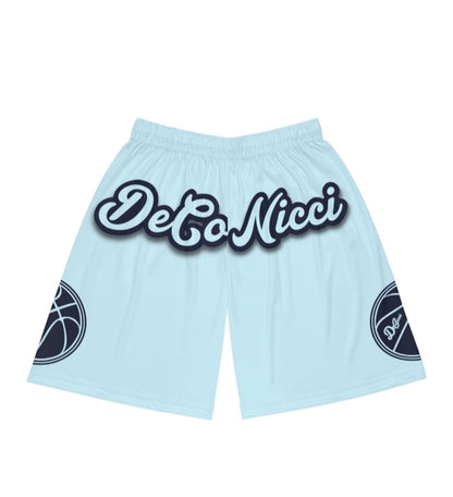Navy Baby Blue Basketball Shorts