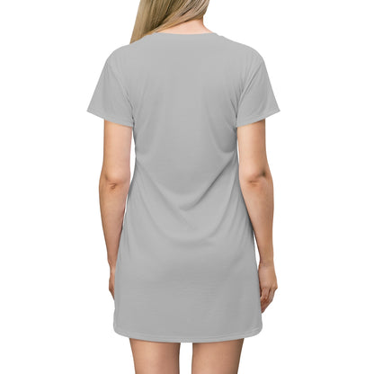 Beautiful Gray T-Shirt Dress With De Conicci Authentic Logo