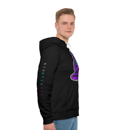 Kid Evil Eye Purple Cat Hoodie