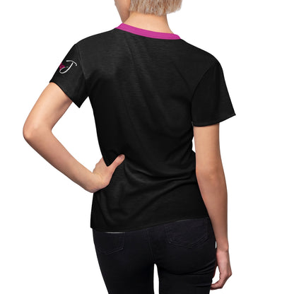 Kimora J black and hot pink short sleeve