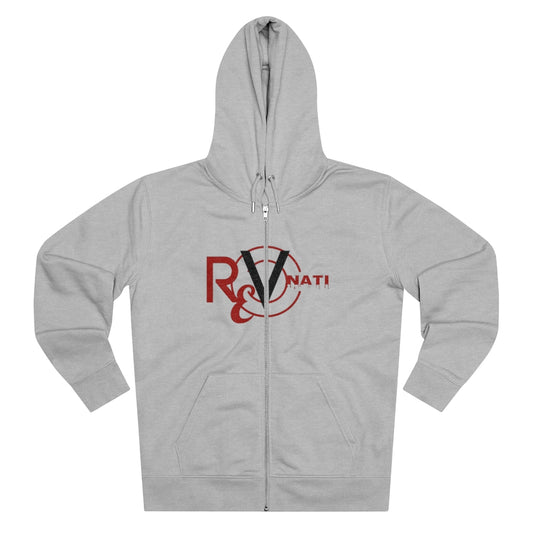 Revonati hoodie. Gray/red and black