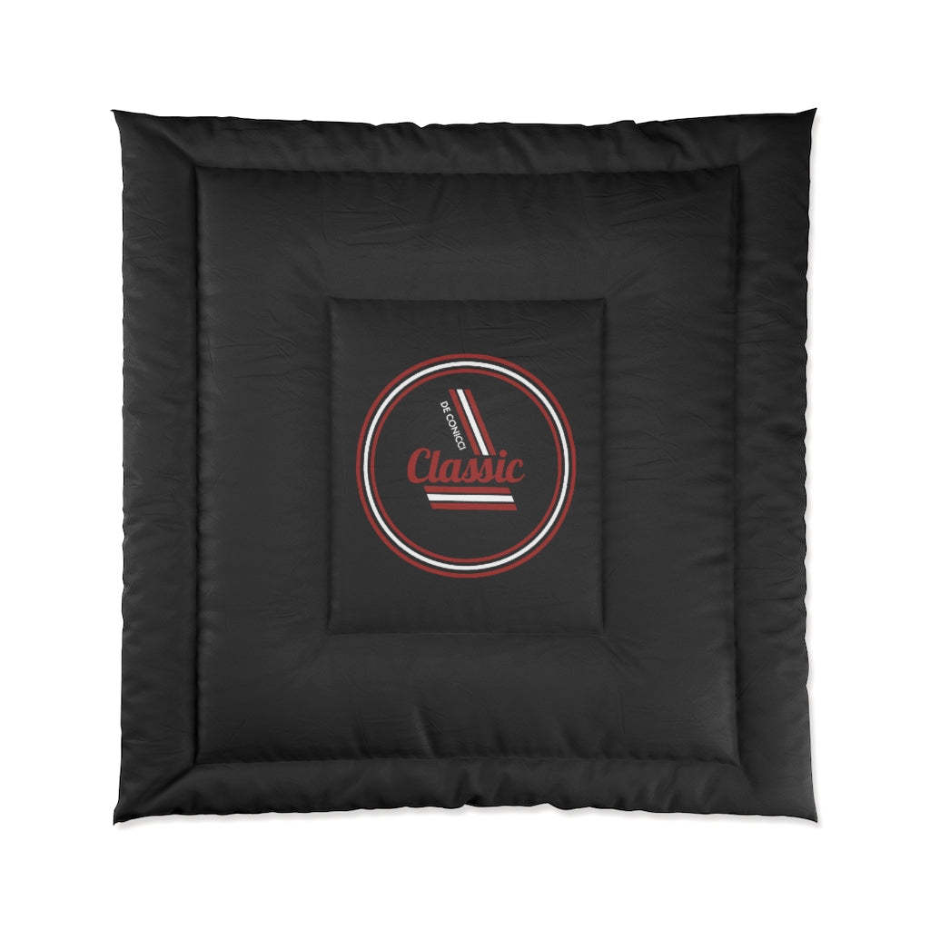 Comforter with classic logo