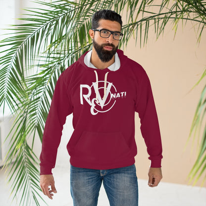 Revonati Pullover Hoodie wine/white