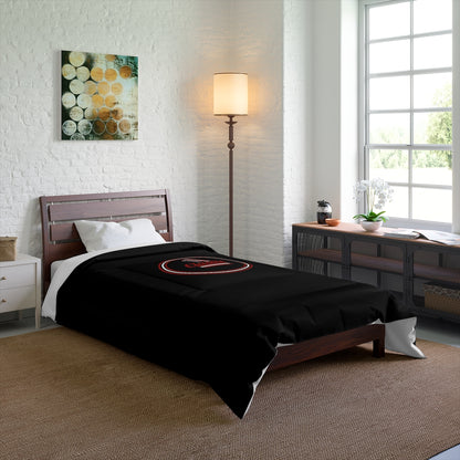 Comforter with classic logo